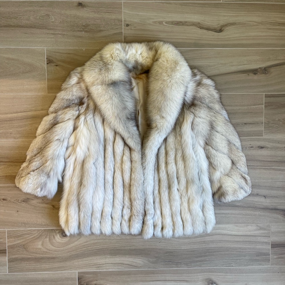 Saga Fox Blue fox fur coat
